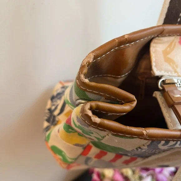 Coach Hampton Patchwork Satchel - Picture 6 of 11